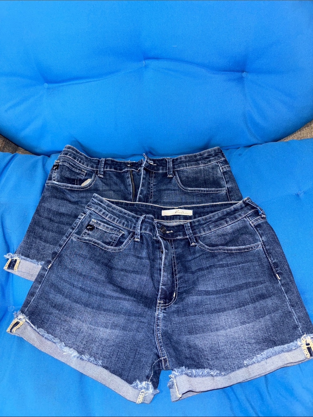 Kancan Los Angeles Two In Stock Jean Shorts Size 9 98% Cotton 2% Spandex NWOTS